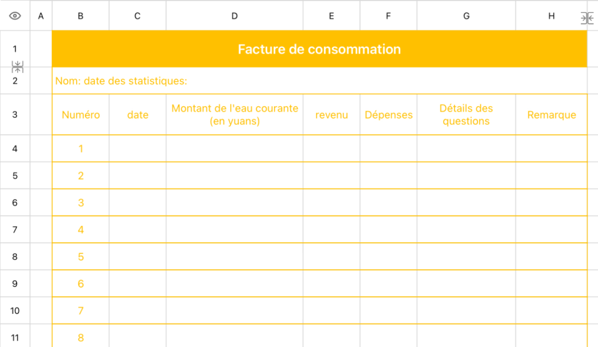 Facture de consommation 1